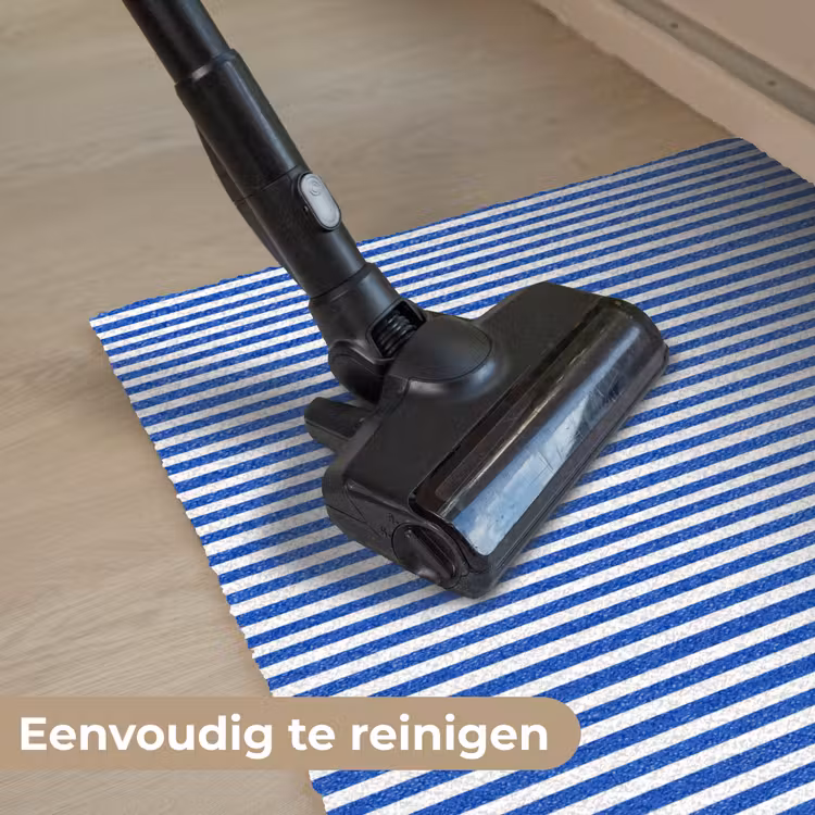 Klassiek - Strepen - Blauw Deurmat klein 898 -reinigen_NL
