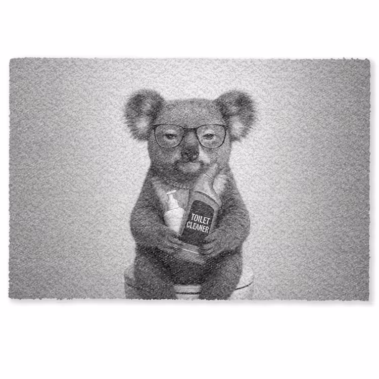 Koala - Bril - Toilet Deurmat klein -zkaufland3d