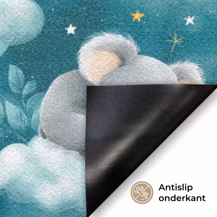 Koala's - Betoverend - Blauw Deurmat klein 898 -antislip_NL