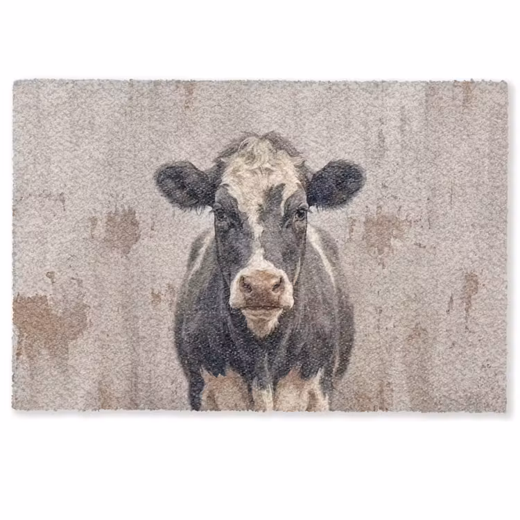 Koe - Portret - Dieren - Modern Deurmat klein -zkaufland3d