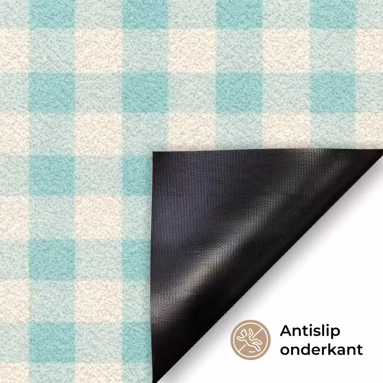 Koffie - Klok - Groen Deurmat klein -antislip_NL