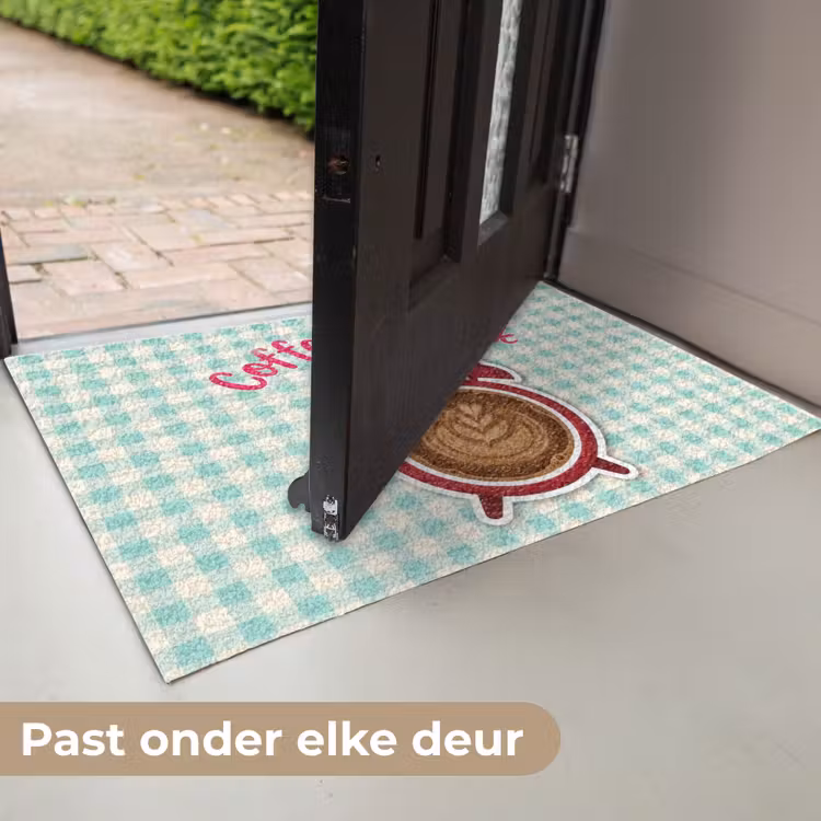Koffie - Klok - Groen Deurmat klein -USP_NL