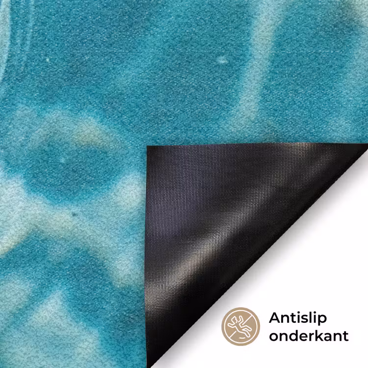 Kokosnoot - Water - Wit Deurmat klein -antislip_NL