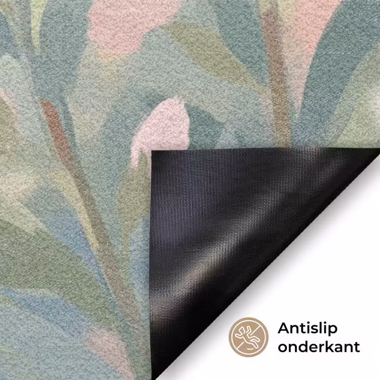Kolibrie - Illustratie - Kleurrijk Deurmat klein -antislip_NL