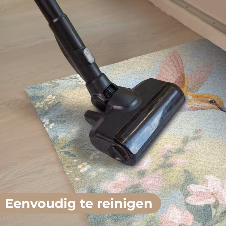 Kolibrie - Illustratie - Kleurrijk Deurmat klein -reinigen_NL