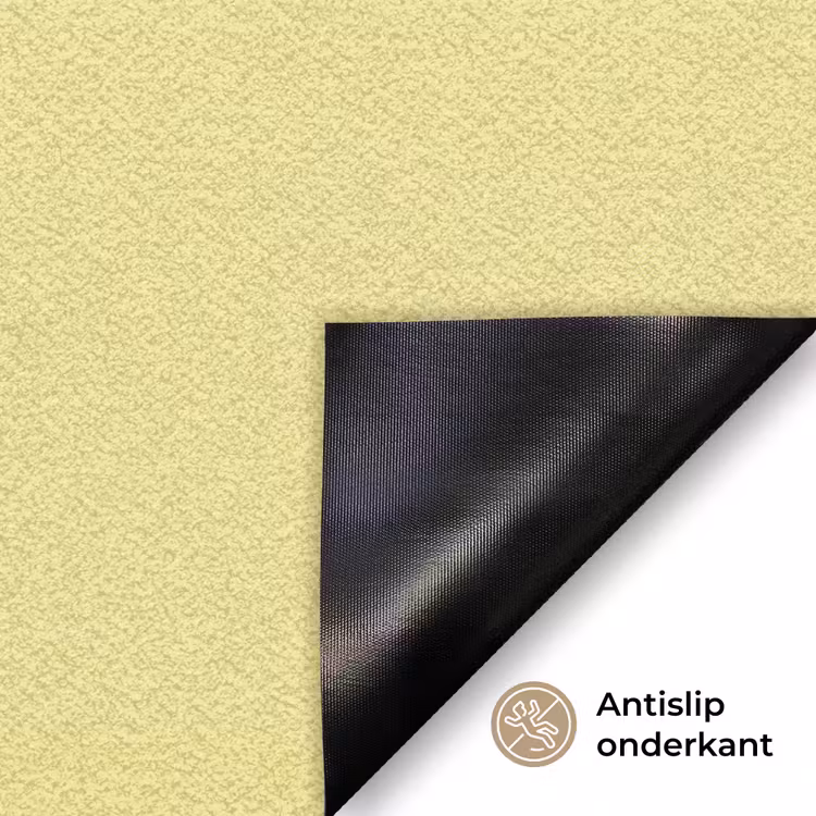 Koraal - Cirkel - Abstract - Geel Deurmat klein -antislip_NL