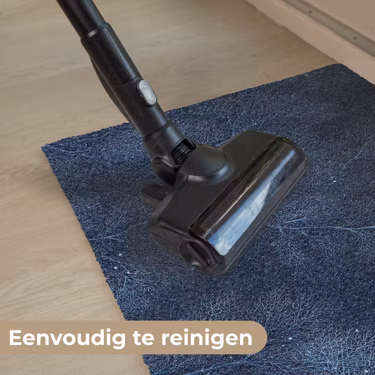 Koraal - Takken - Patroon - Nachtblauw Deurmat klein 898 -reinigen_NL