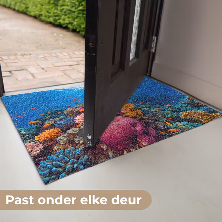 Koraal - Vissen - Oceaan - Natuur - Kleurrijk Deurmat klein -USP_NL
