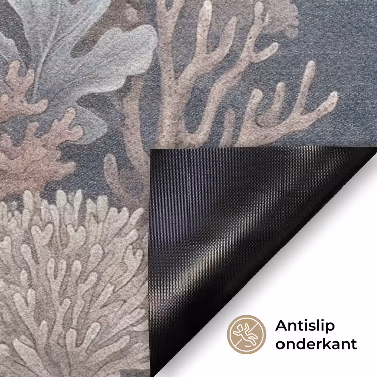 Koraal - Zeeleven - Onderwater - Illustratie - Natuur Deurmat klein -antislip_NL