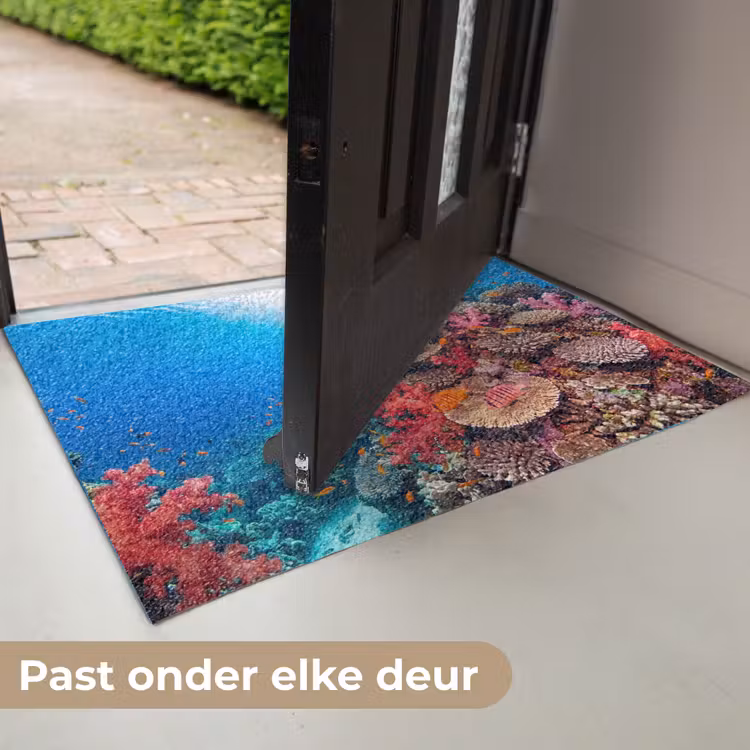 Koraalrif - Vissen - Onderwater - Tropisch - Rood Deurmat klein -USP_NL