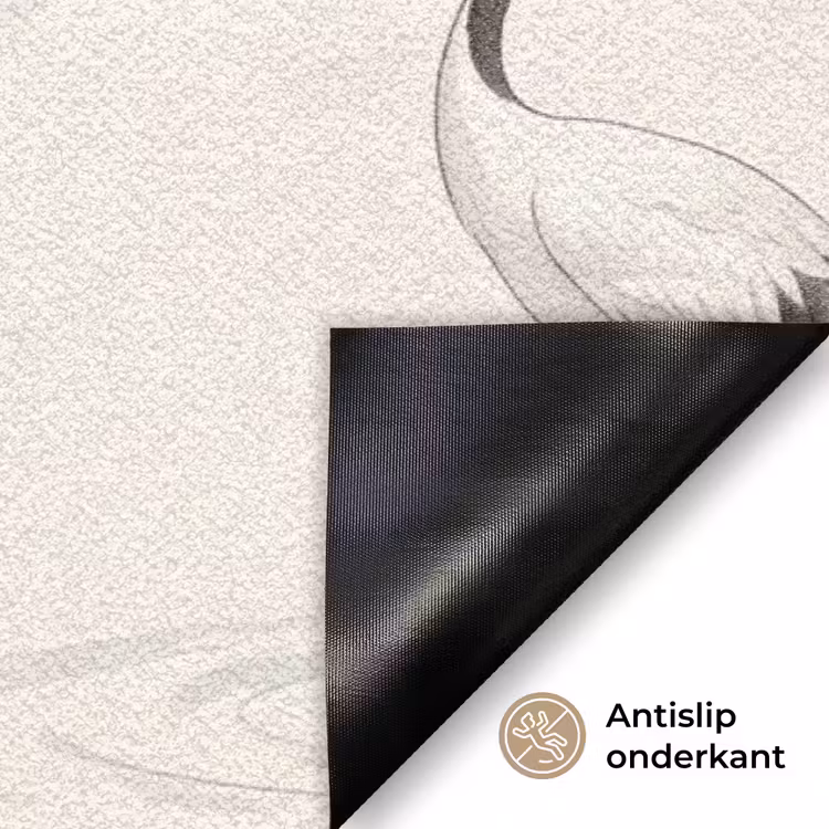 Kraanvogel - Azië - Klassiek Deurmat klein -antislip_NL