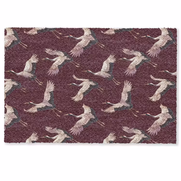 Kraanvogels - Klassiek - Bordeaux Deurmat klein 898 -zkaufland3d