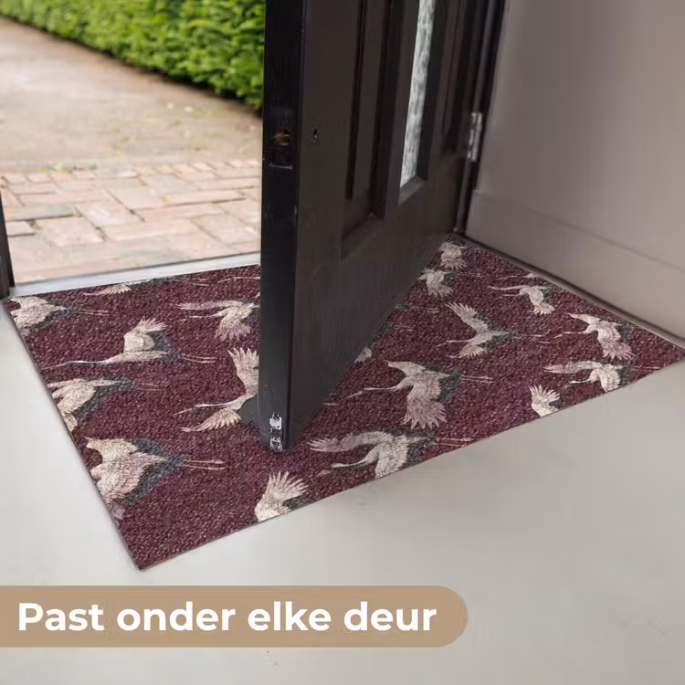 Kraanvogels - Klassiek - Bordeaux Deurmat klein 898 -USP_NL