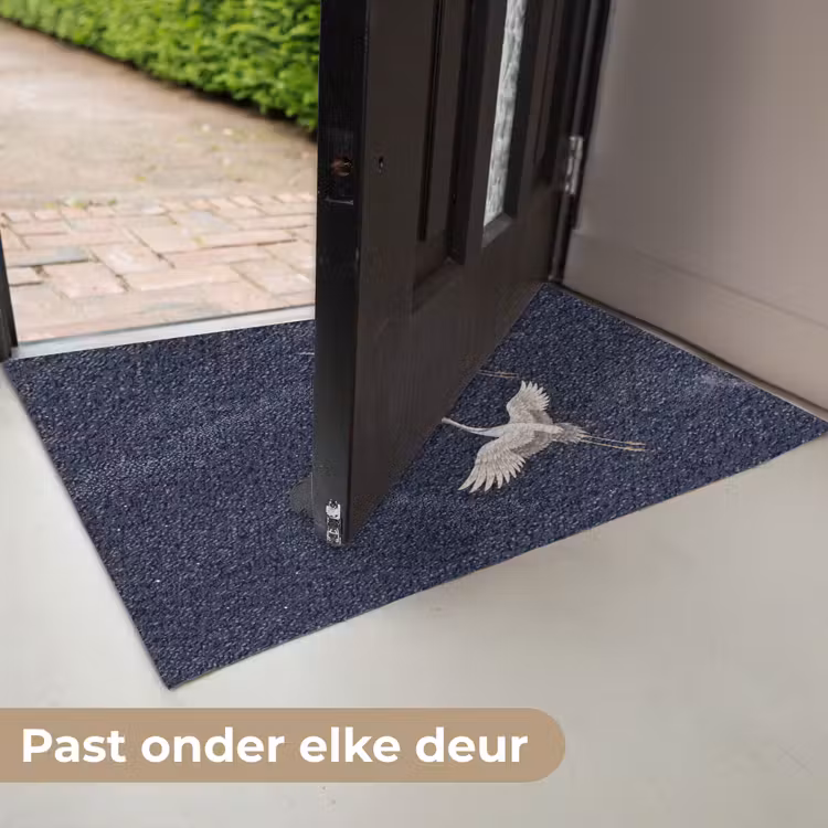 Kraanvogels - Nachthemel - Blauw Deurmat klein -USP_NL