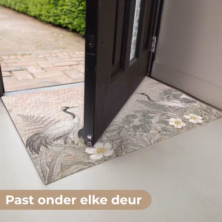 Kraanvogels - Natuur - Roze Deurmat klein -USP_NL