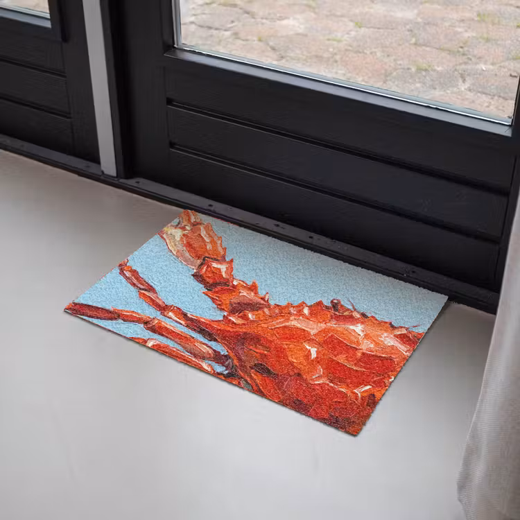 Krab - Zee - Dieren - Abstract - Rood Deurmat klein -sfeer2