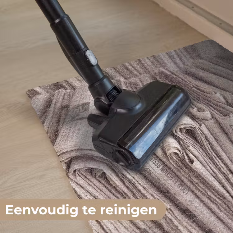 Kranten - Stapel - Nieuws - Vintage - Beige Deurmat klein -reinigen_NL