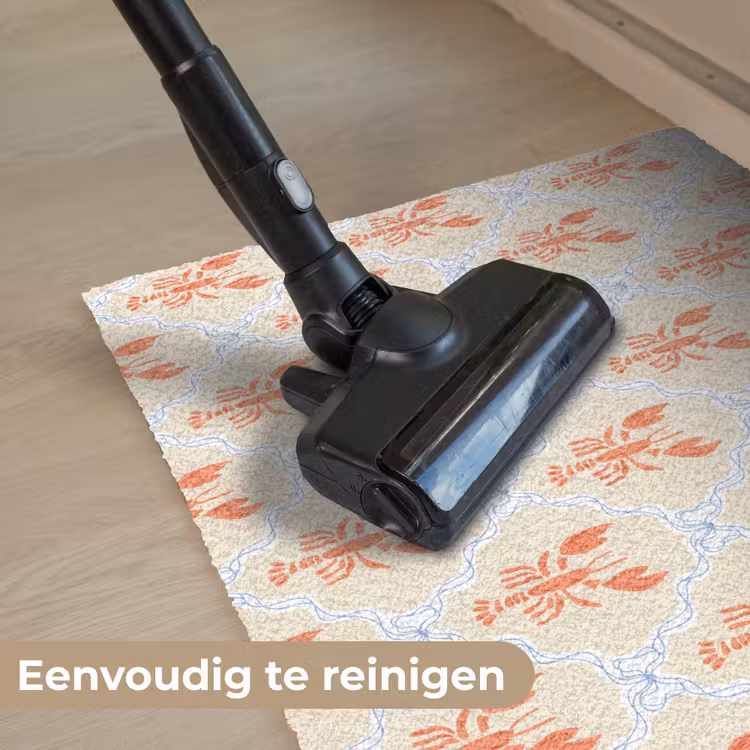 Kreeft - Geel - Patroon Deurmat klein 898 -reinigen_NL