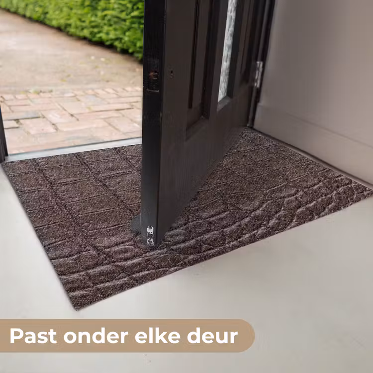 Krokodil - Leer - Bruin Deurmat klein -USP_NL