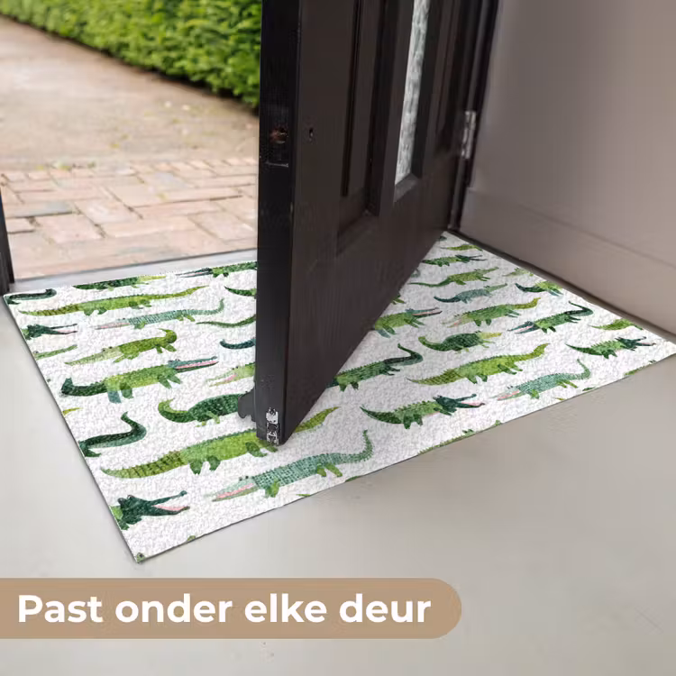 krokodillen - Speels - Groen Deurmat klein 898 -USP_NL