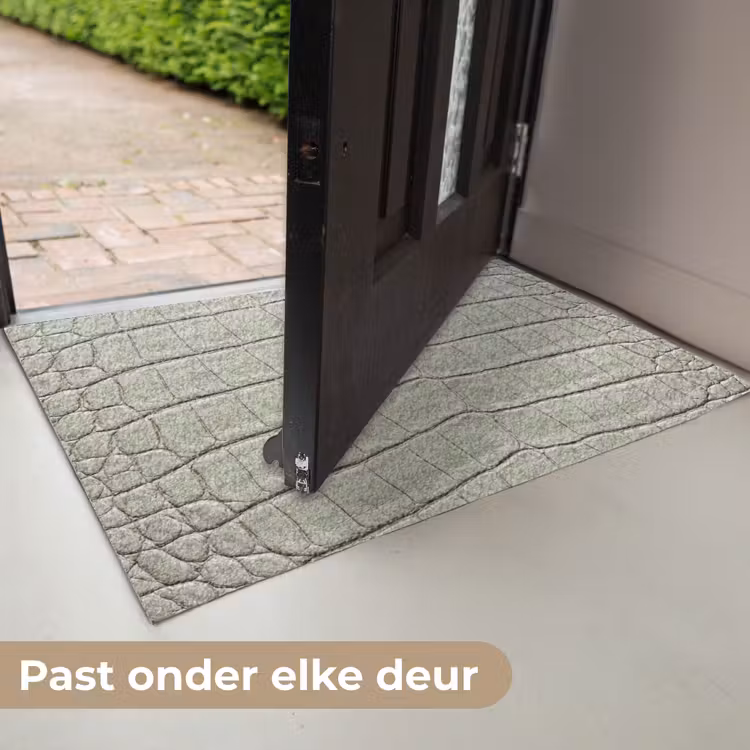 Krokodillenleer - Schubben - Groen Deurmat klein -USP_NL