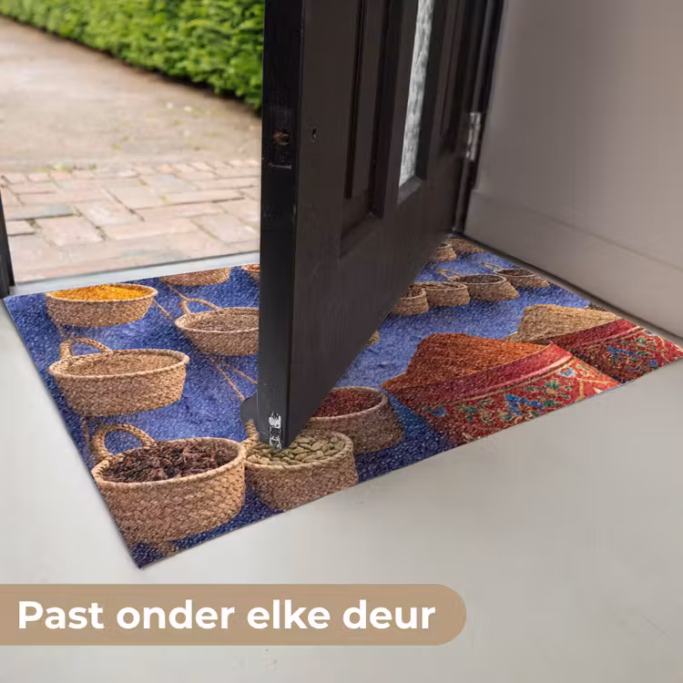 Deurmat - Kruiden - Manden - Markt - Kruiden - Manden - Markt Deurmat klein