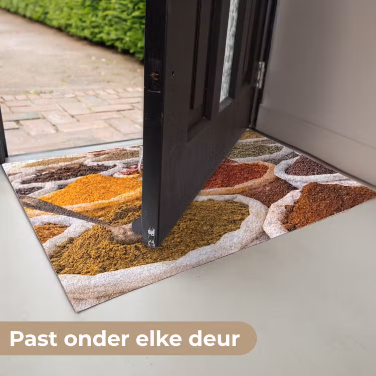 Deurmat - Kruiden - Markt - Eten - Kruiden - Markt - Eten Deurmat klein