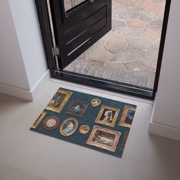 Kunst - Schilderijen - Decoratie - Klassiek - Groen Deurmat klein -sfeer5
