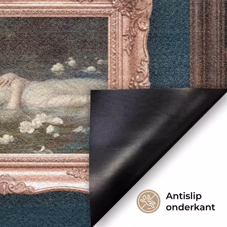 Kunst - Schilderijen - Decoratie - Klassiek - Groen Deurmat klein -antislip_NL