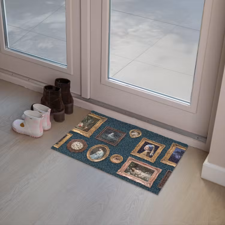 Kunst - Schilderijen - Decoratie - Klassiek - Groen Deurmat klein -sfeer3