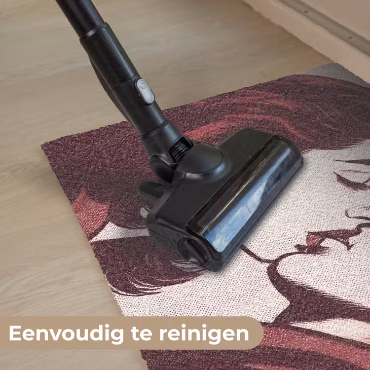 Kussen - Personen - Retro - Bordeaux Deurmat klein -reinigen_NL