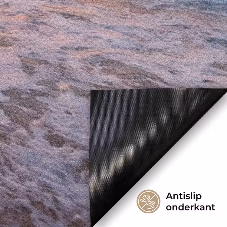 Kust - Rots - Zonsondergang - Zee - Natuur Deurmat klein -antislip_NL
