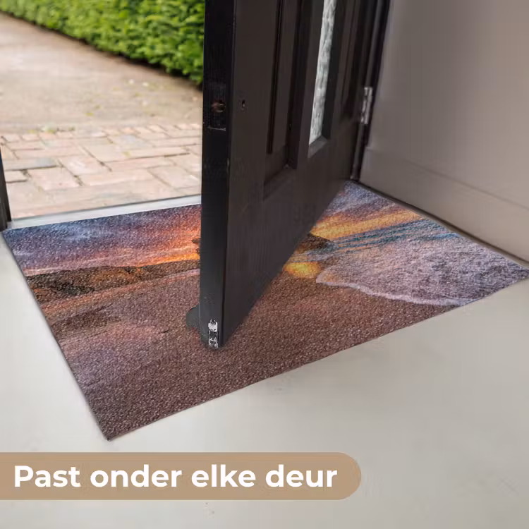 Kust - Rots - Zonsondergang - Zee - Natuur Deurmat klein -USP_NL