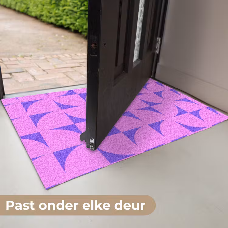 Kwadranten - Paars - Roze - Vierkanten Deurmat klein 898 -USP_NL