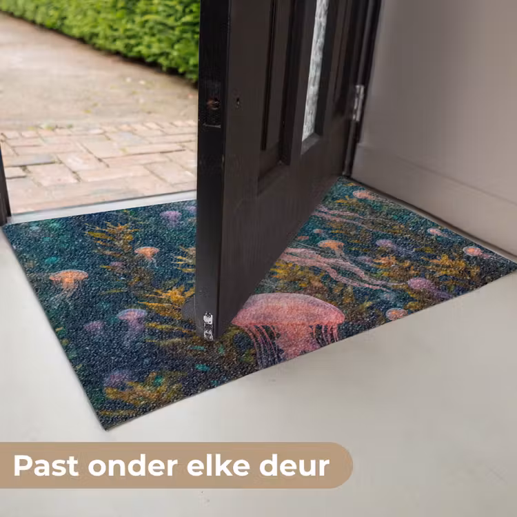 Kwal - Roze - Onderwater - Zeeleven - Dieren Deurmat klein -USP_NL