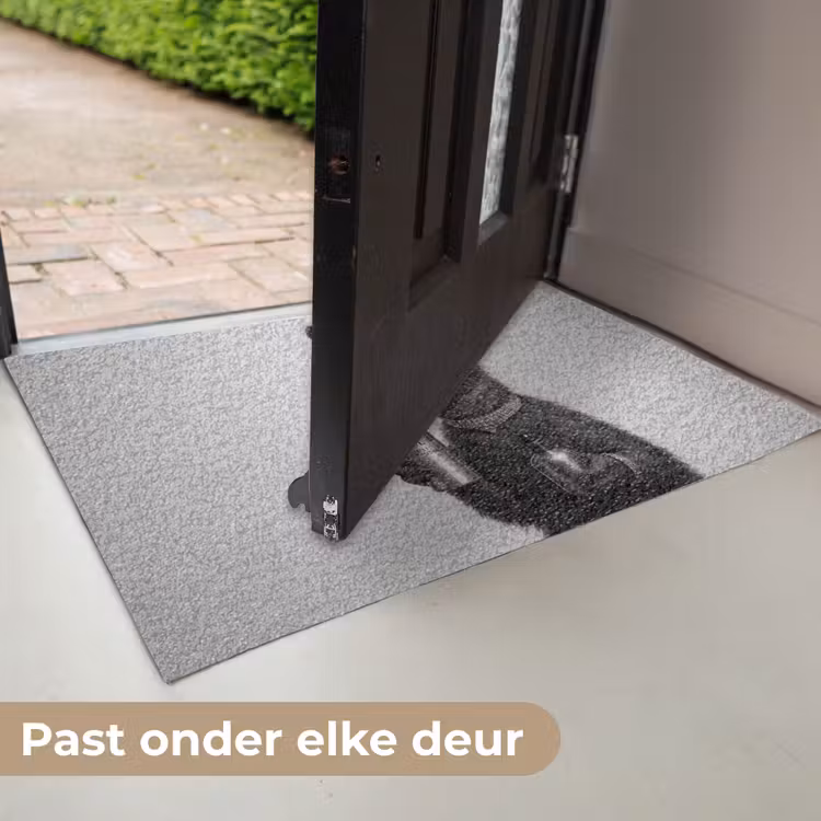 Lama - Flessen - Zwart - Wit Deurmat klein -USP_NL