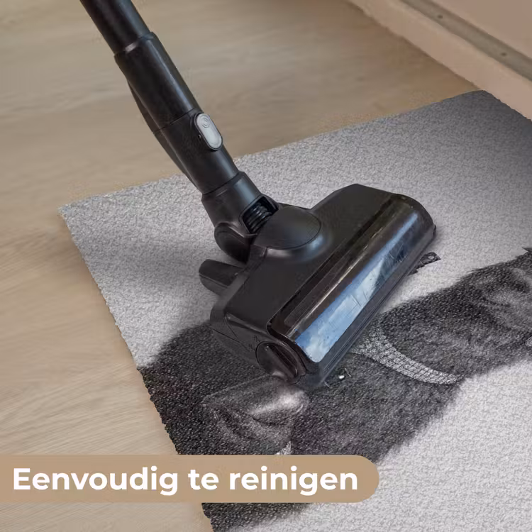 Lama - Flessen - Zwart - Wit Deurmat klein -reinigen_NL