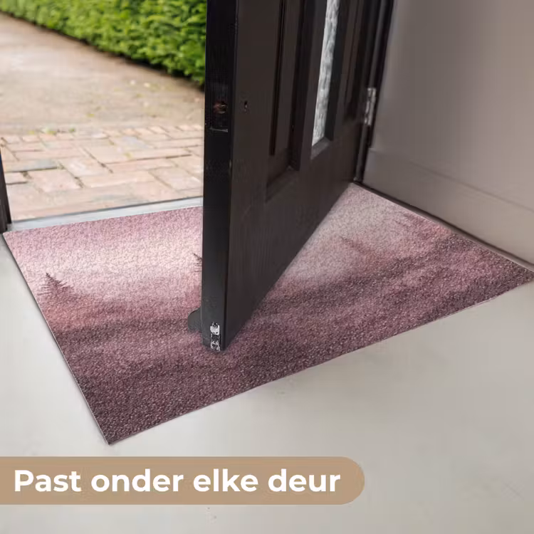 Landschap - Mistig - Roze Deurmat klein -USP_NL