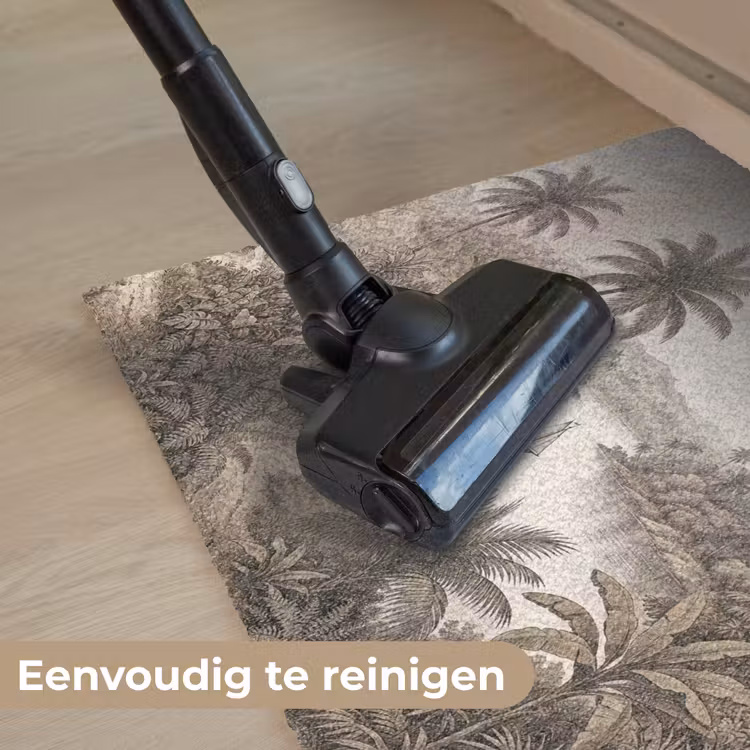 Landschap - Rivier - Boot - Tropisch - Vintage Deurmat klein -reinigen_NL
