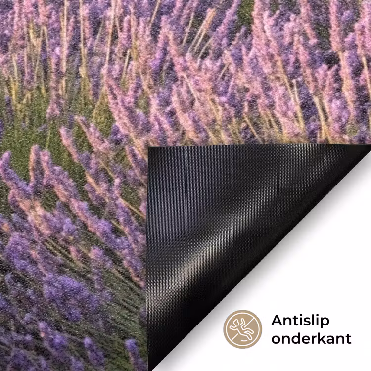 Lavendel - Landschap - Sereen - Paars Deurmat klein -antislip_NL
