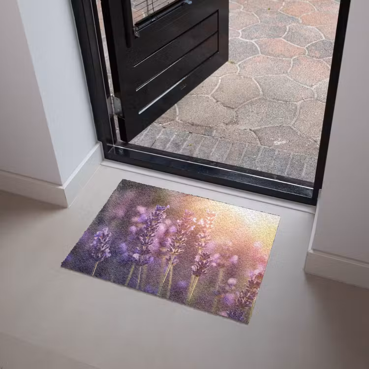 Lavendelbloemen - Paars - Zonlicht Deurmat klein -sfeer5