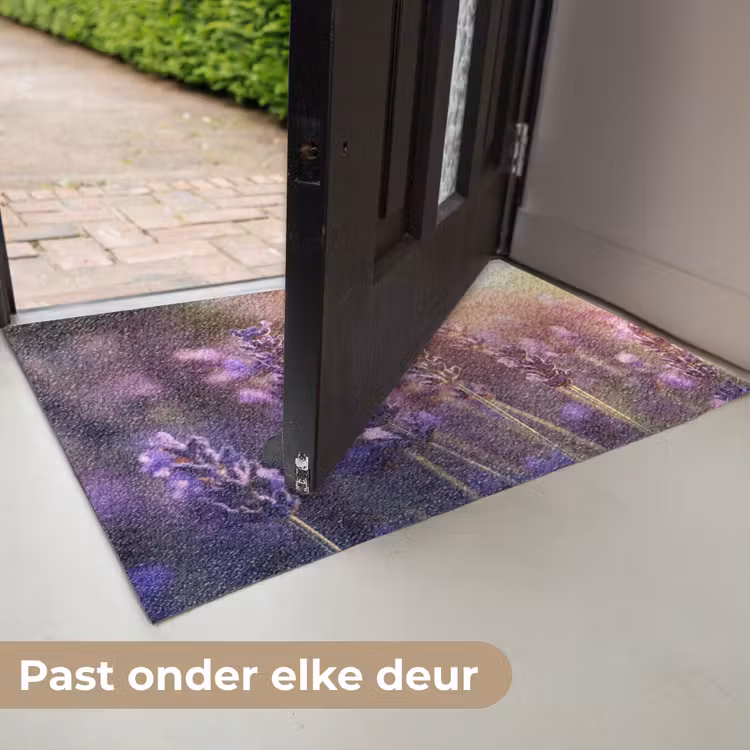 Lavendelbloemen - Paars - Zonlicht Deurmat klein -USP_NL