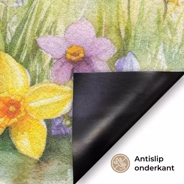 Lavendelbloemen - Quote - Gieter Deurmat klein -antislip_NL