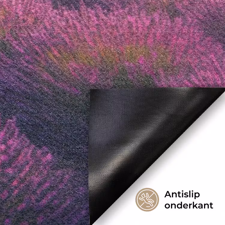 Lavendelveld - Quote - Zonsondergang Deurmat klein -antislip_NL