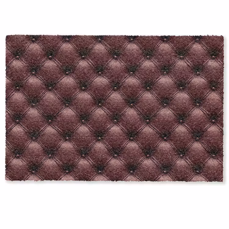 Leer - Patroon - Bordeaux Deurmat klein 898 -zkaufland3d