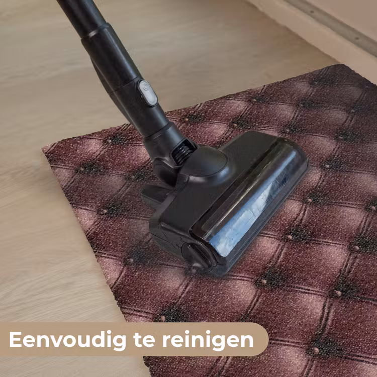 Leer - Patroon - Bordeaux Deurmat klein 898 -reinigen_NL