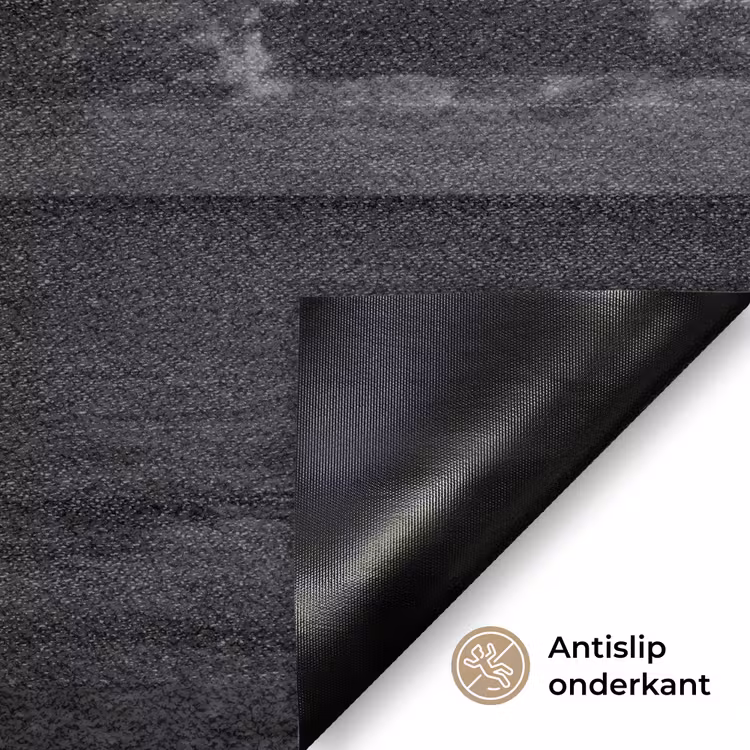 Licht - Wolken - Zee - Zwart-wit - Natuur Deurmat klein -antislip_NL