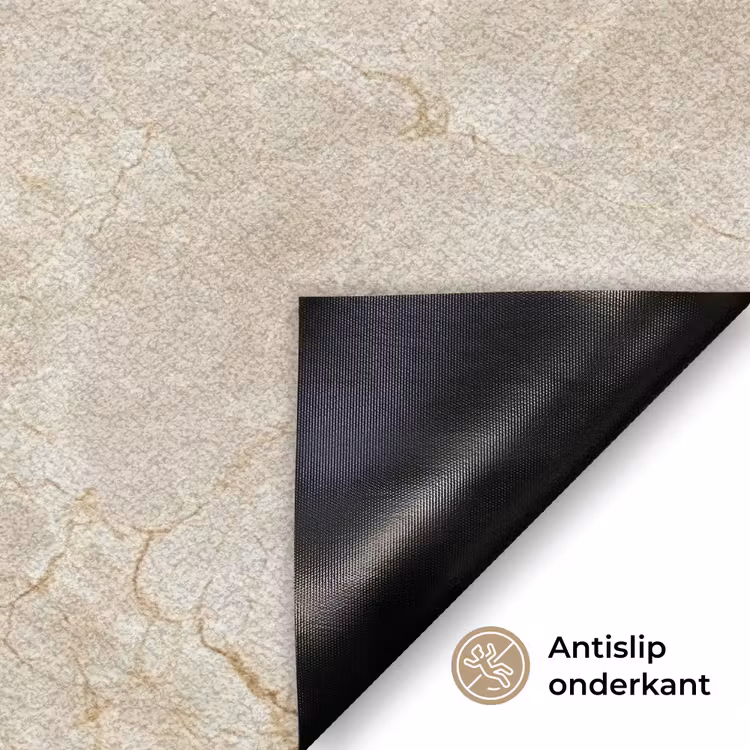Lichtbeige - Marmer - Aders Deurmat klein 898 -antislip_NL