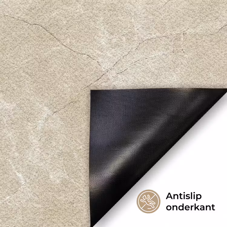 Lichtbeige - Marmer - Diffusie adering Deurmat klein 898 -antislip_NL
