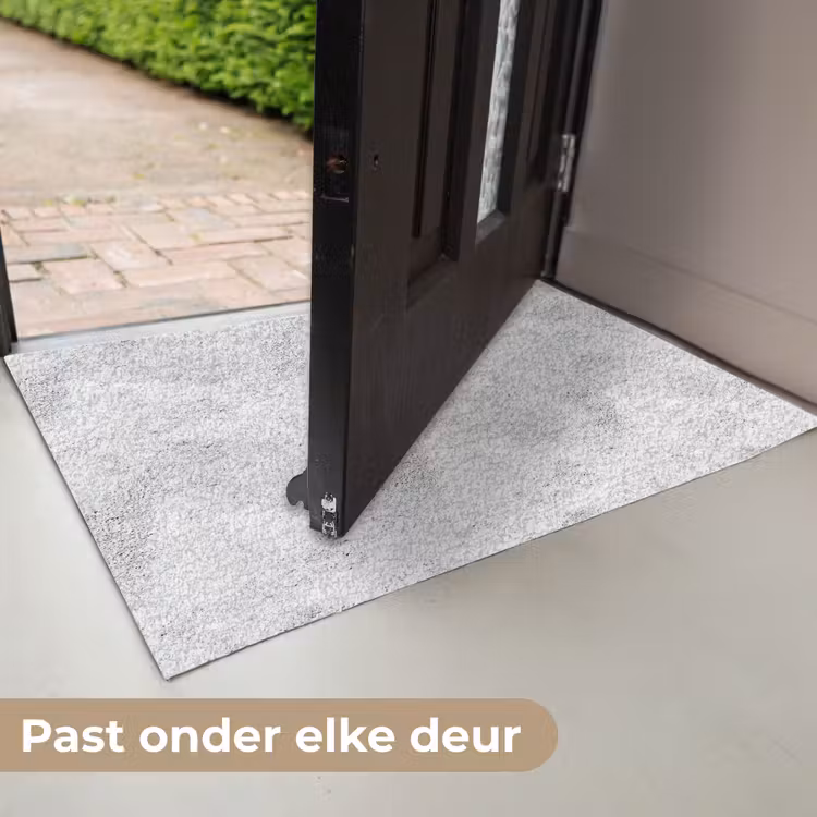 Lichtgrijs - Ruw - Subtiel Deurmat klein 898 -USP_NL